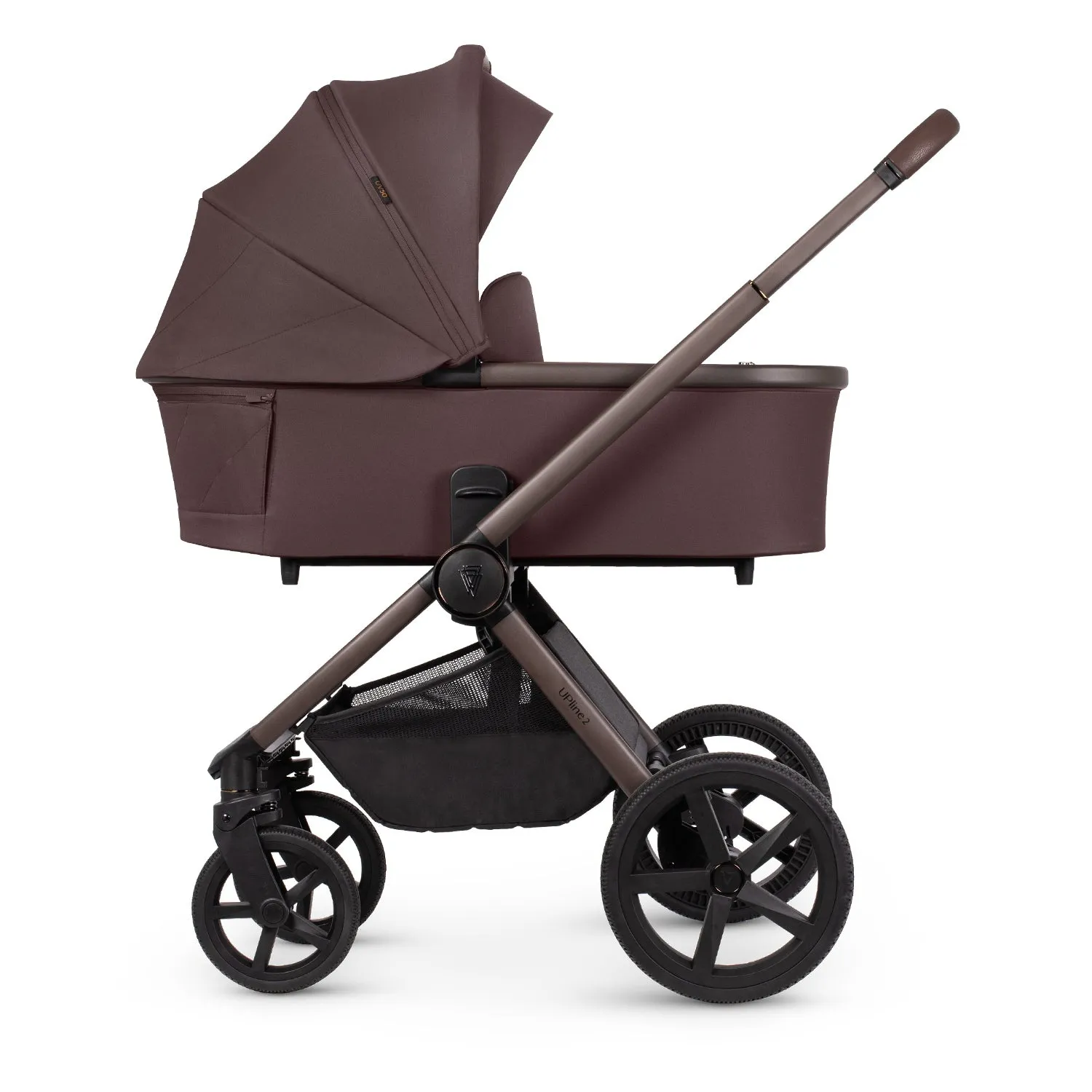 Venicci Upline 2 Special Edition Travel System with Accessories, Tiago Car Seat & ISOFIX Base - Burgundy