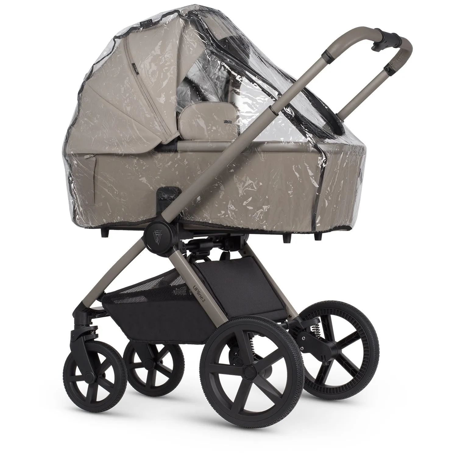 Venicci Upline 2 Travel System with Accessories and Tiago Car Seat - Taupe