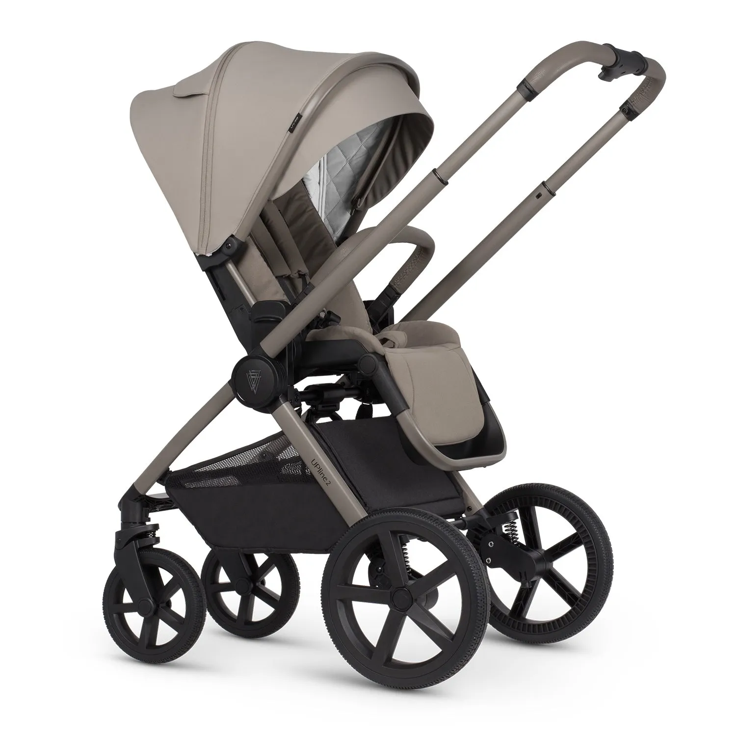 Venicci Upline 2 Travel System with Accessories and Tiago Car Seat - Taupe