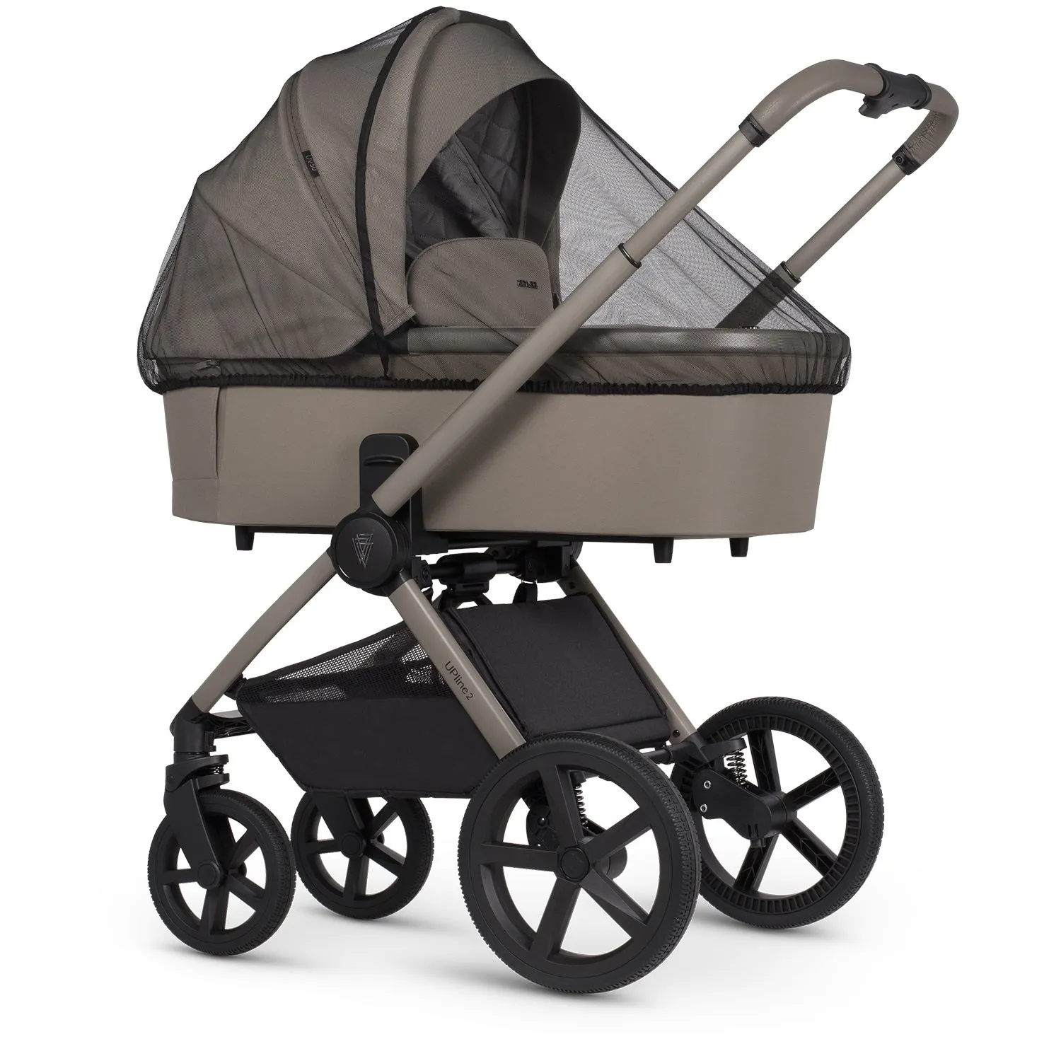 Venicci Upline 2 Travel System with Accessories and Tiago Car Seat - Taupe