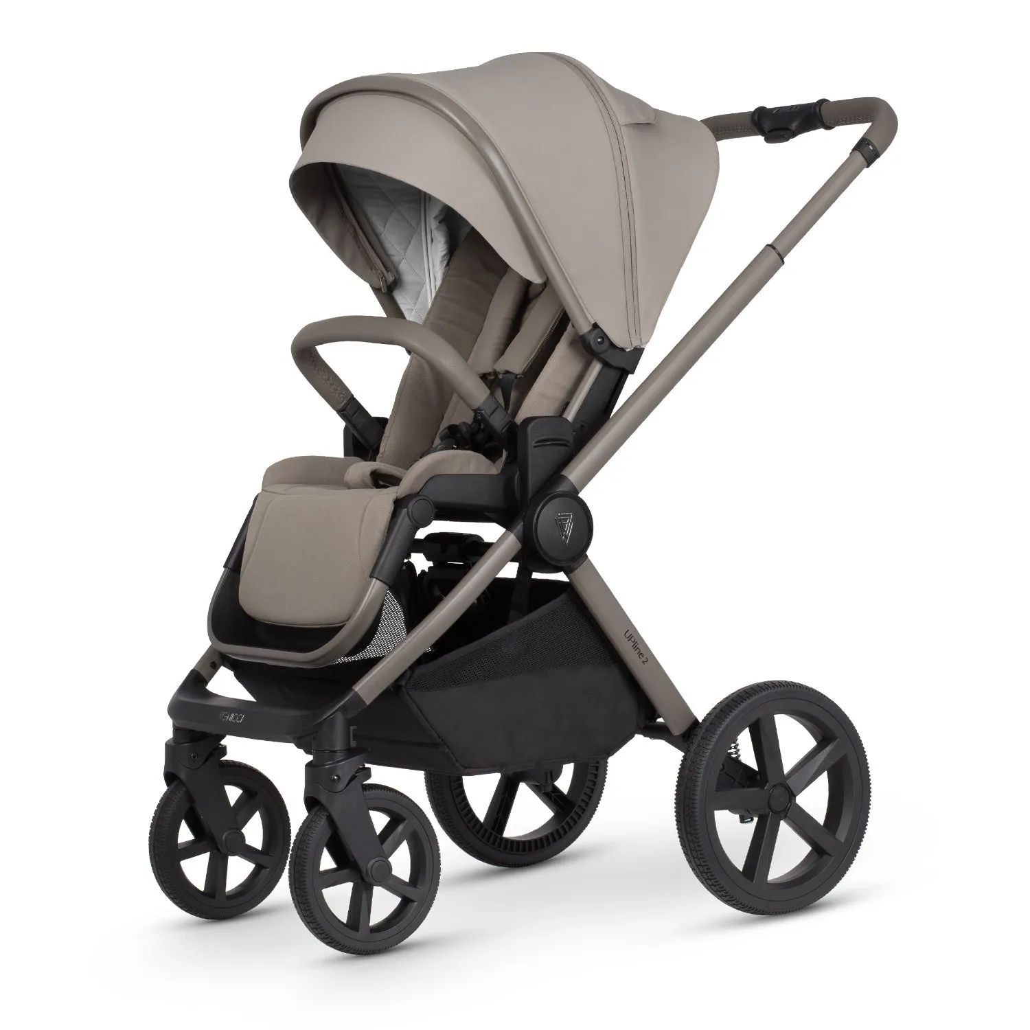 Venicci Upline 2 Travel System with Accessories and Tiago Car Seat - Taupe