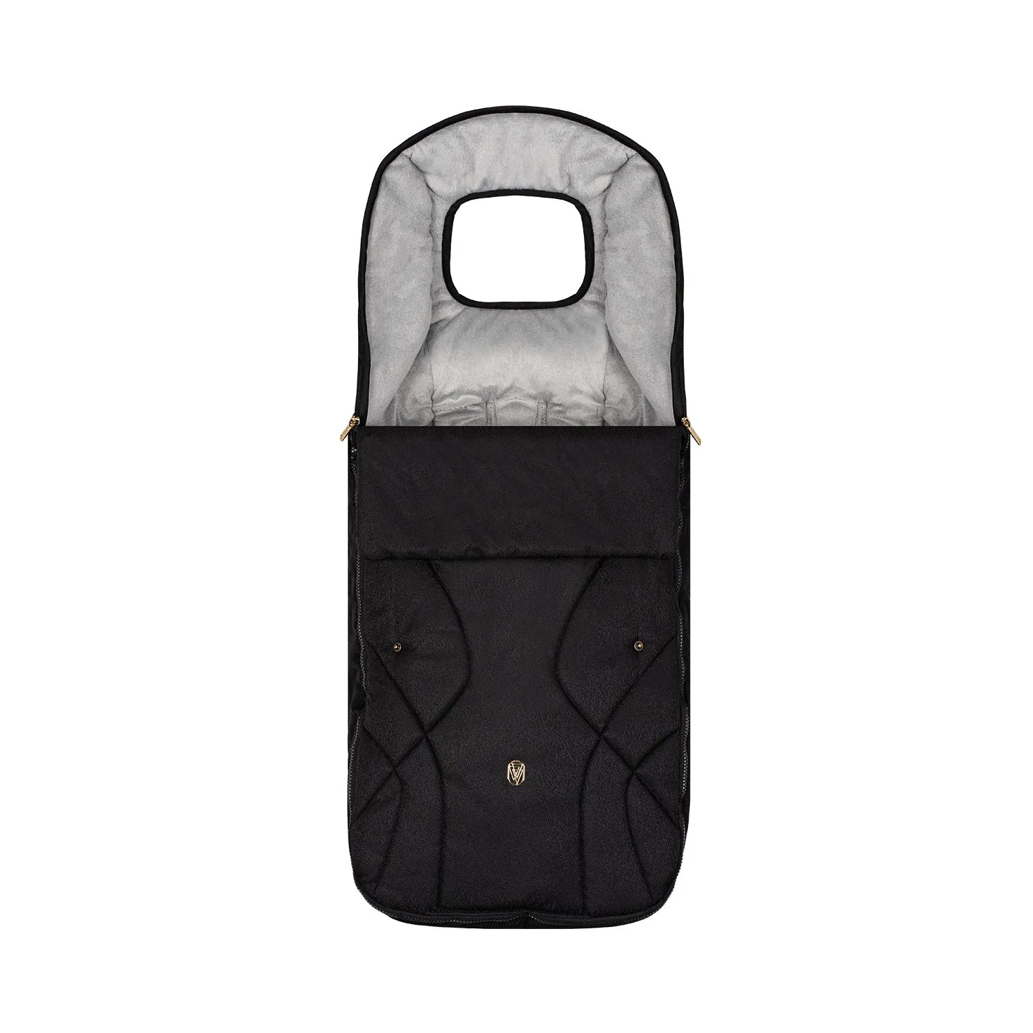 Venicci Upline 2 Travel System with Accessories, Tiago Car Seat & ISOFIX Base - All Black