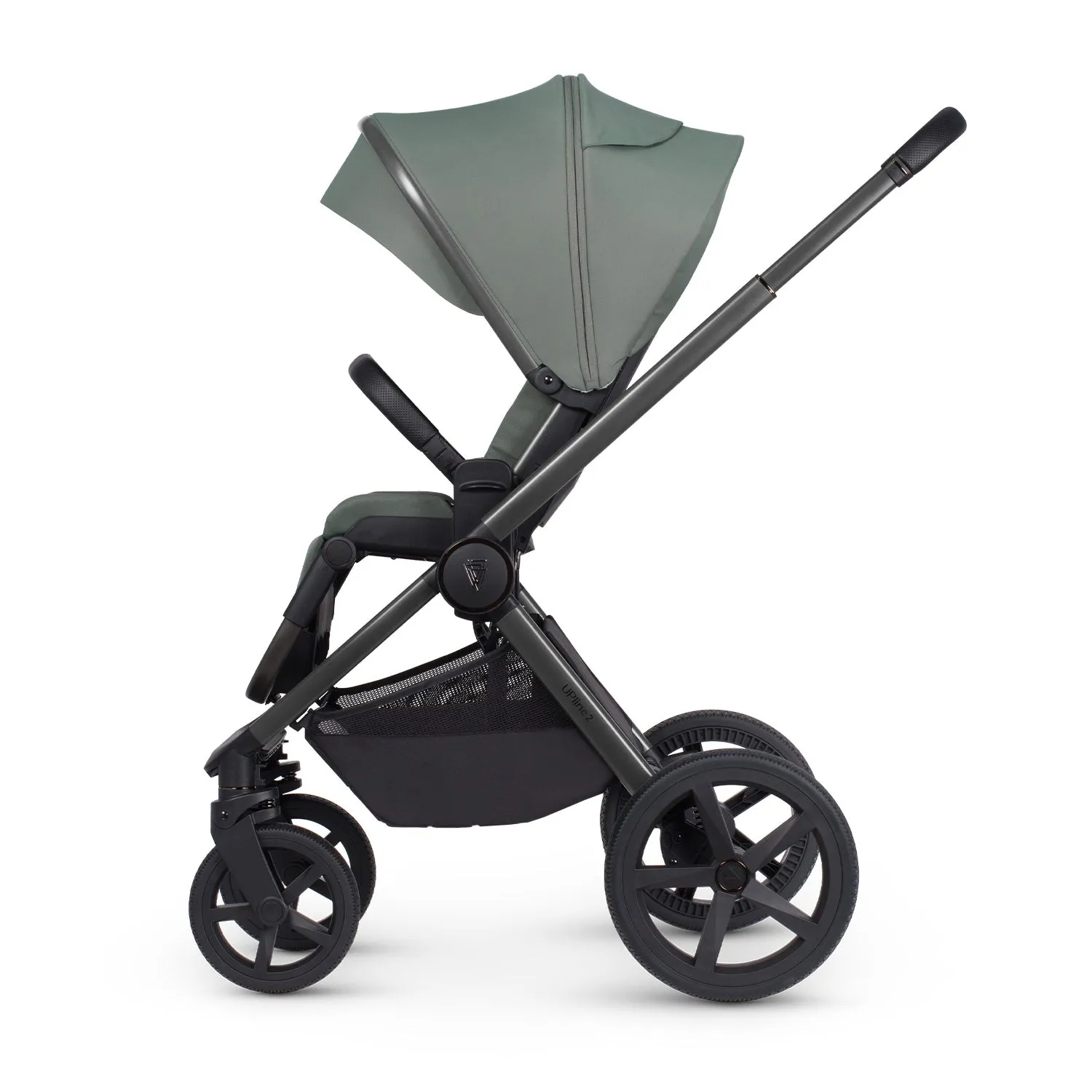 Venicci Upline 2 Travel System with Accessories, Tiago Car Seat & ISOFIX Base - Aloe
