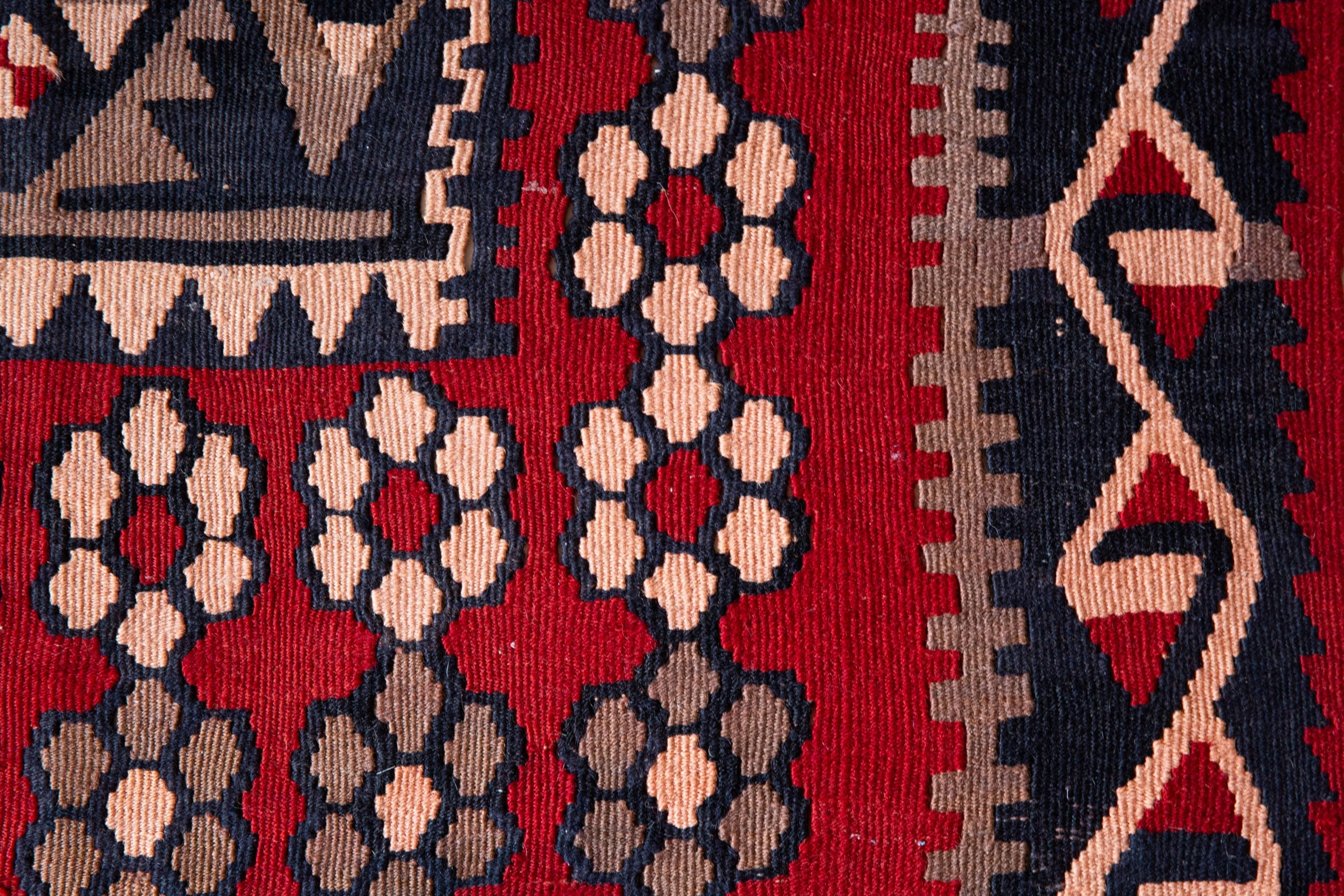 Vintage Kayseri Avsar Kilim Rug 3'2"x5'5"