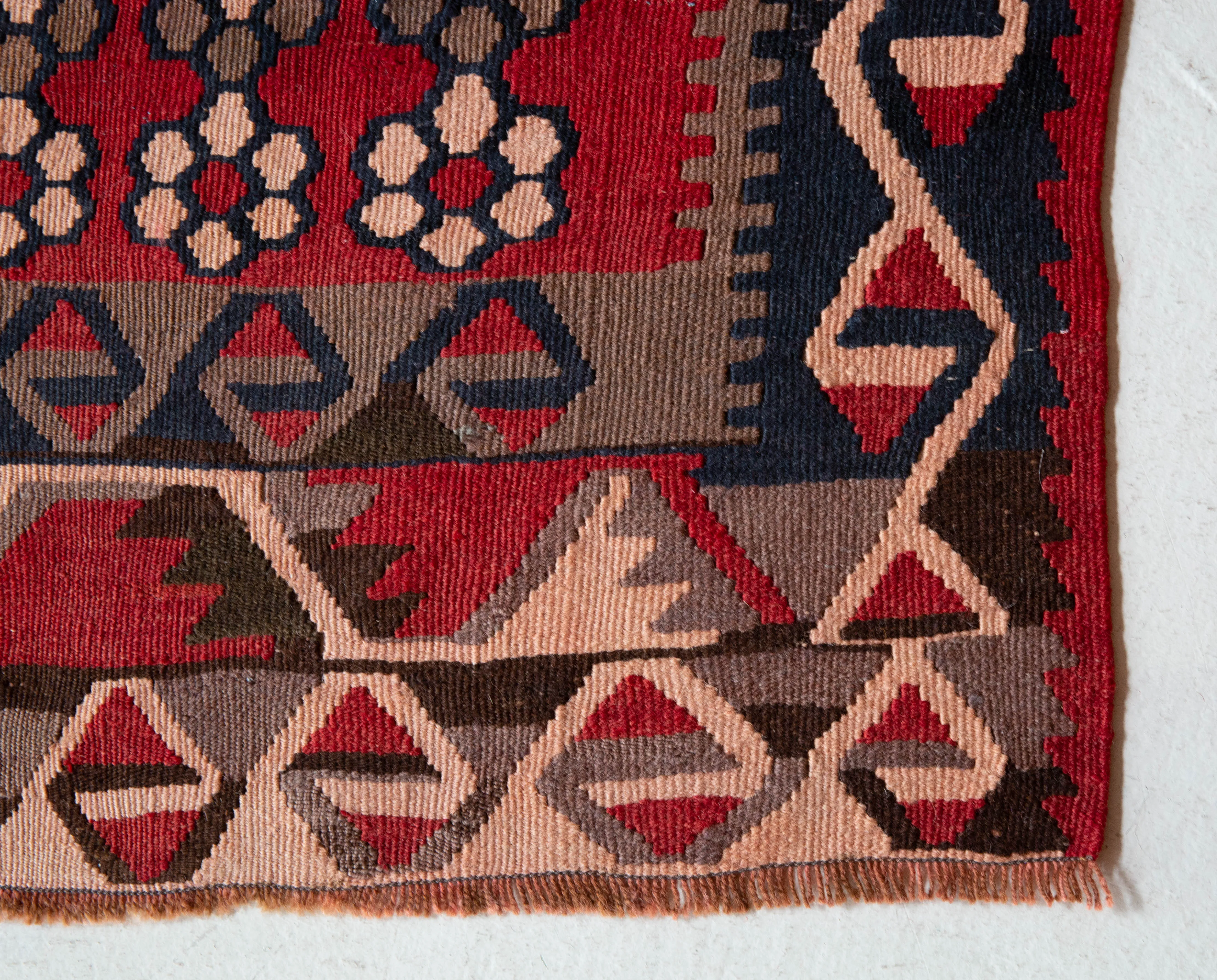 Vintage Kayseri Avsar Kilim Rug 3'2"x5'5"