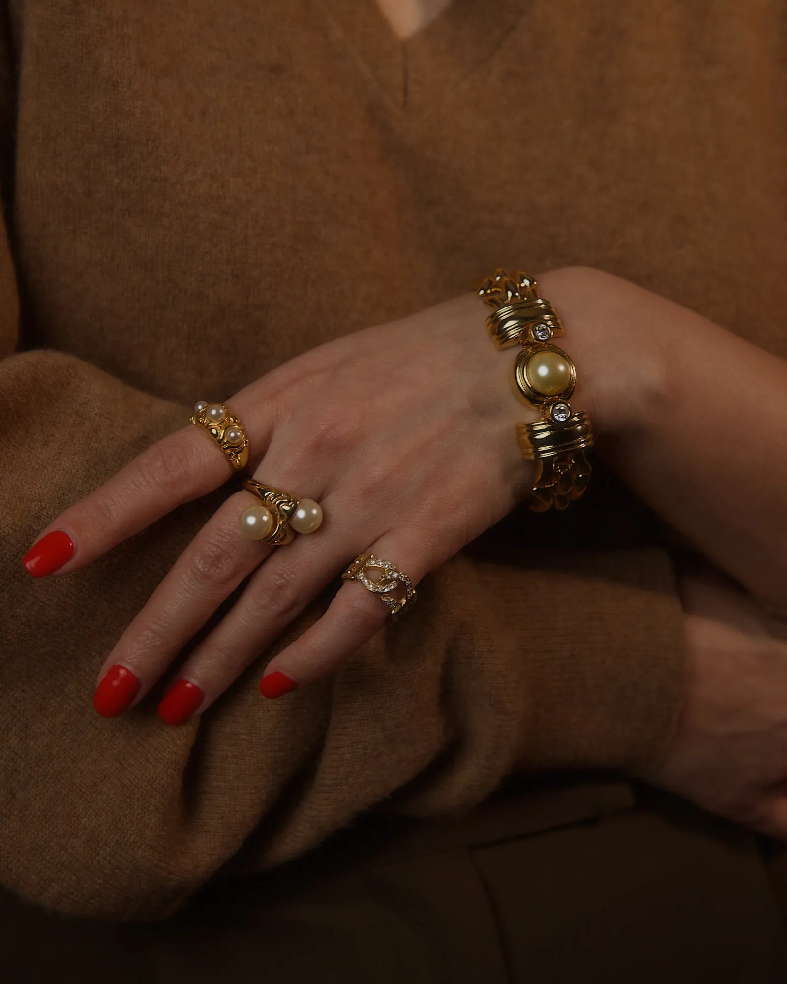 Vintage KJL Pearl Bracelet
