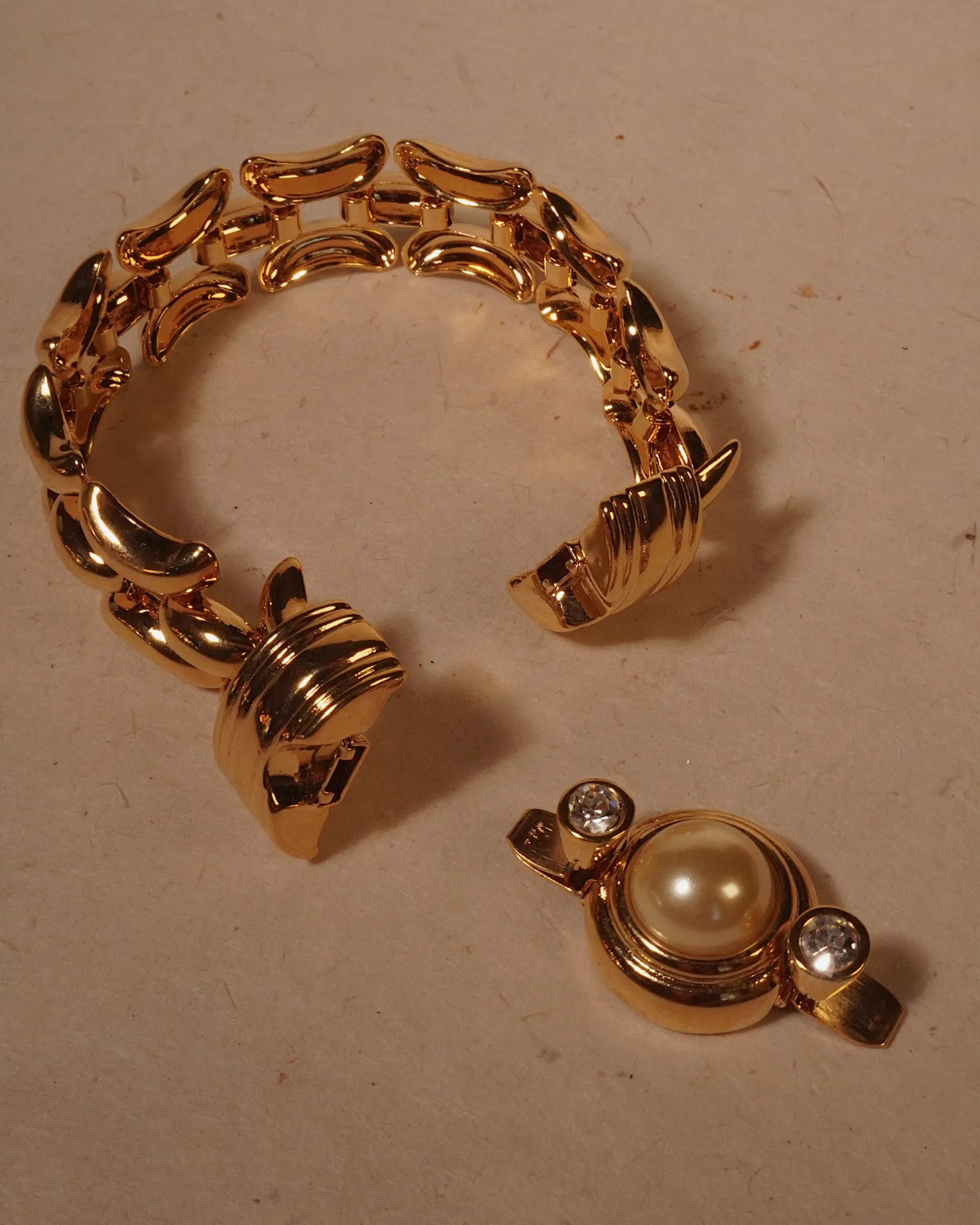 Vintage KJL Pearl Bracelet