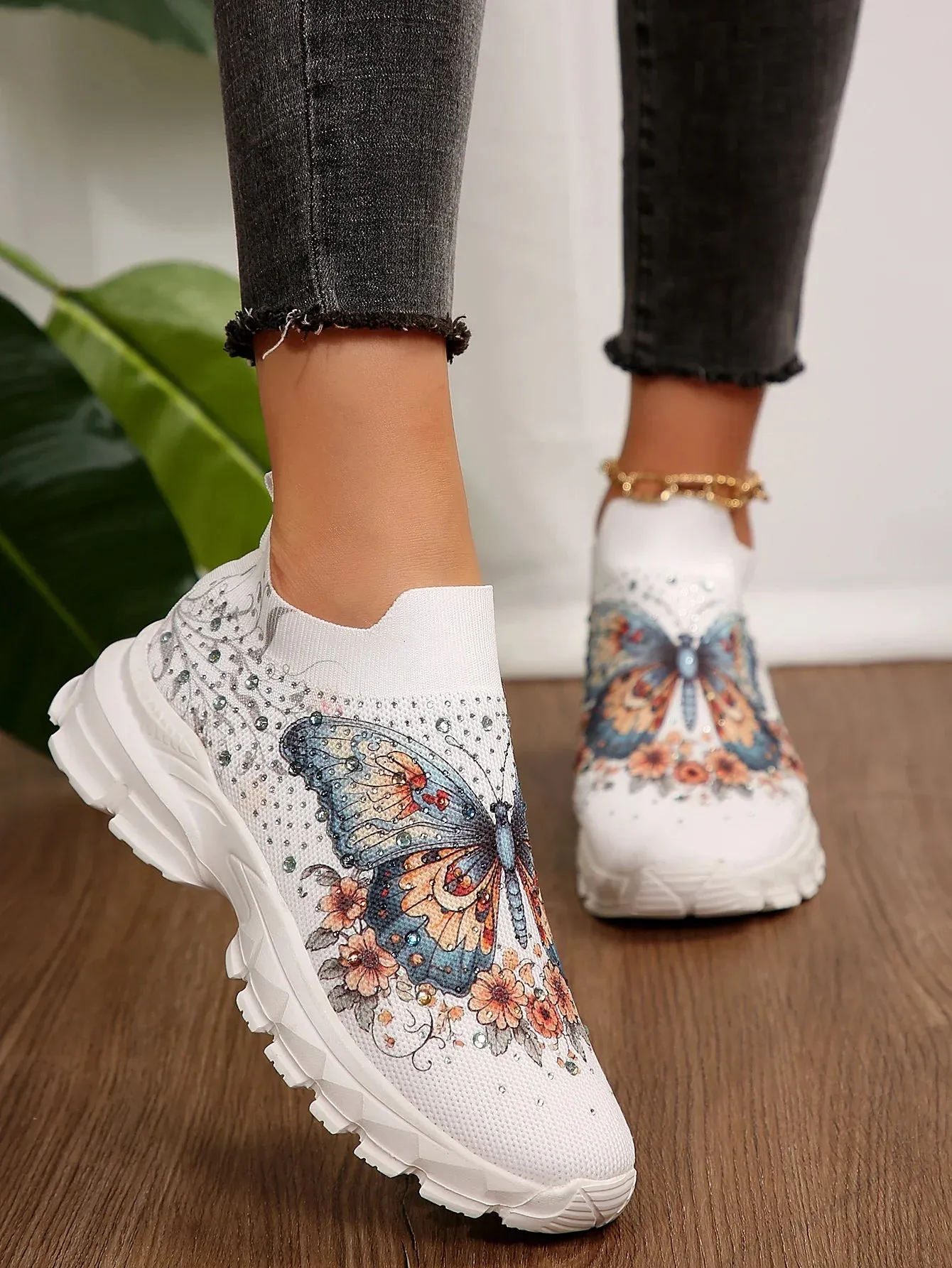 VougeVamp Women's Plaid Lightweight Sneakers – Breathable Low-Top Sports Shoes for Spring & Autumn