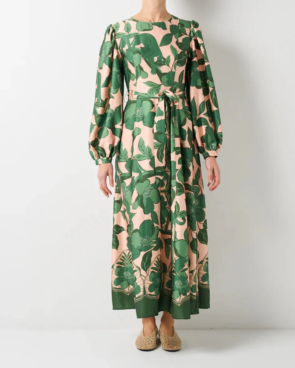 Walnut - Paris Dress - Jaguar Jungle