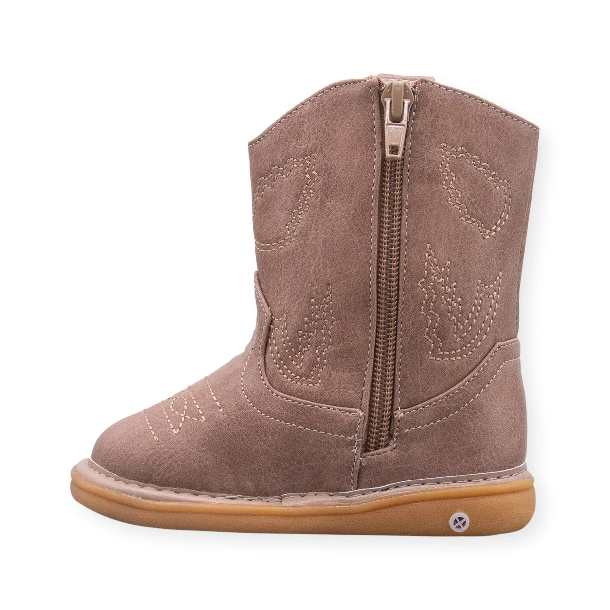 Western Toddler Cowboy Boot in Beige