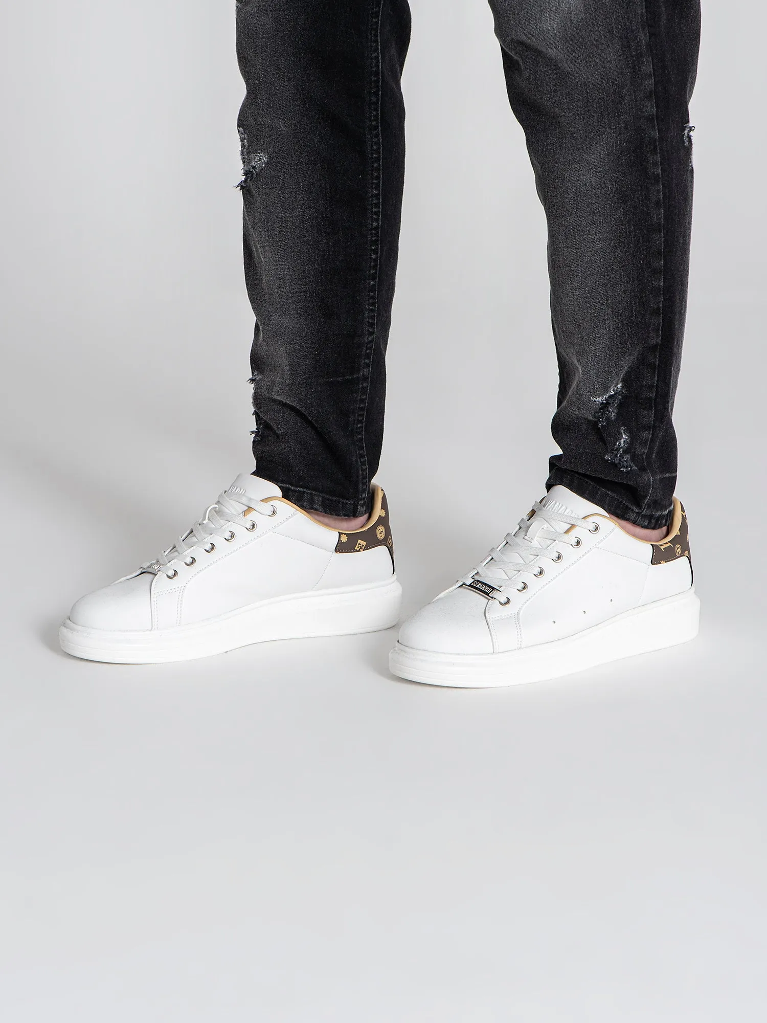 White Logomania Sneakers