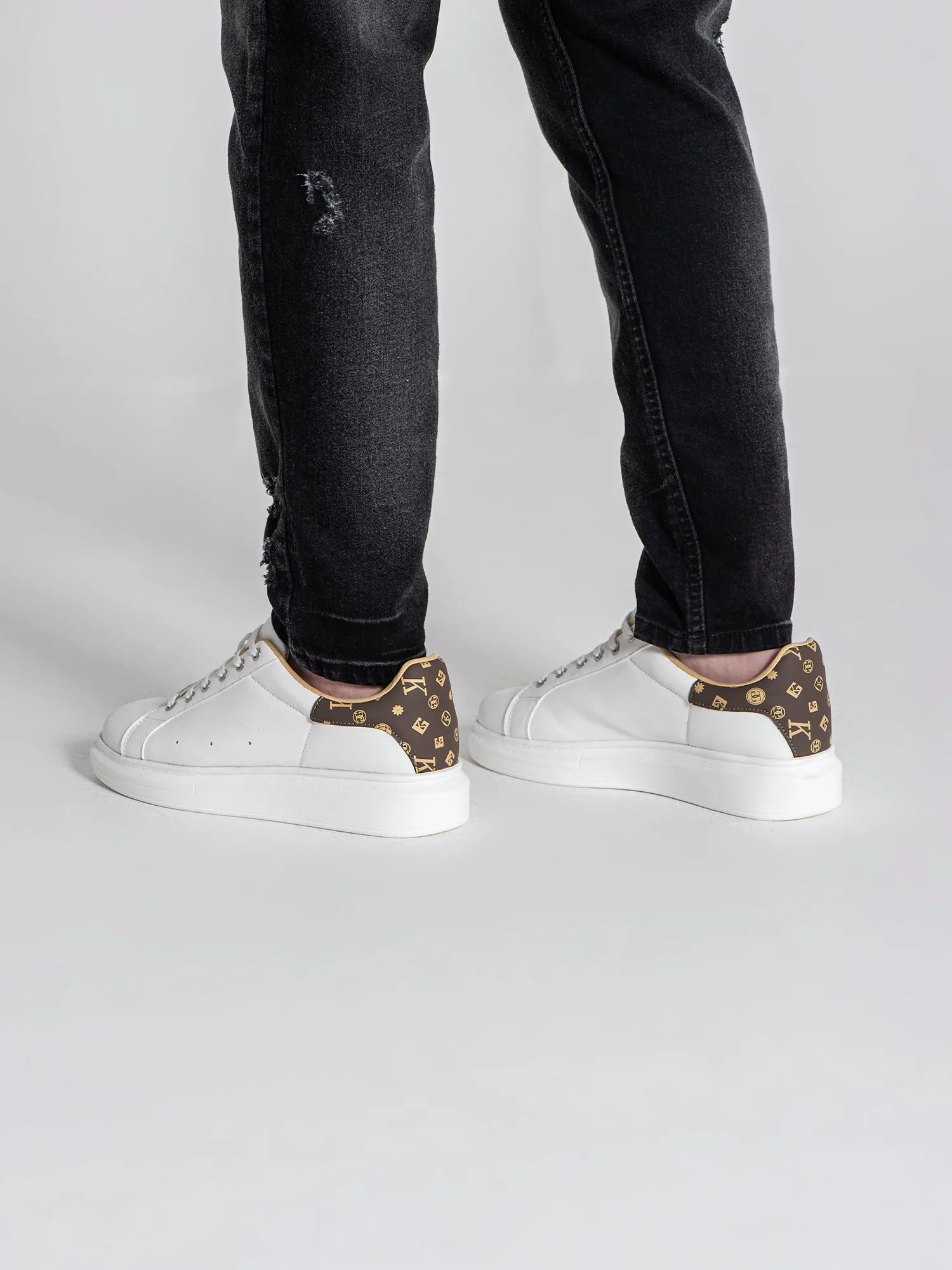 White Logomania Sneakers