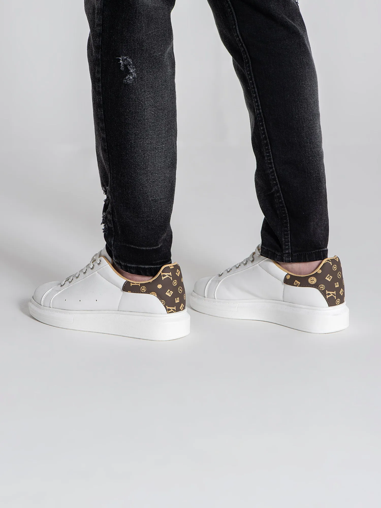 White Logomania Sneakers