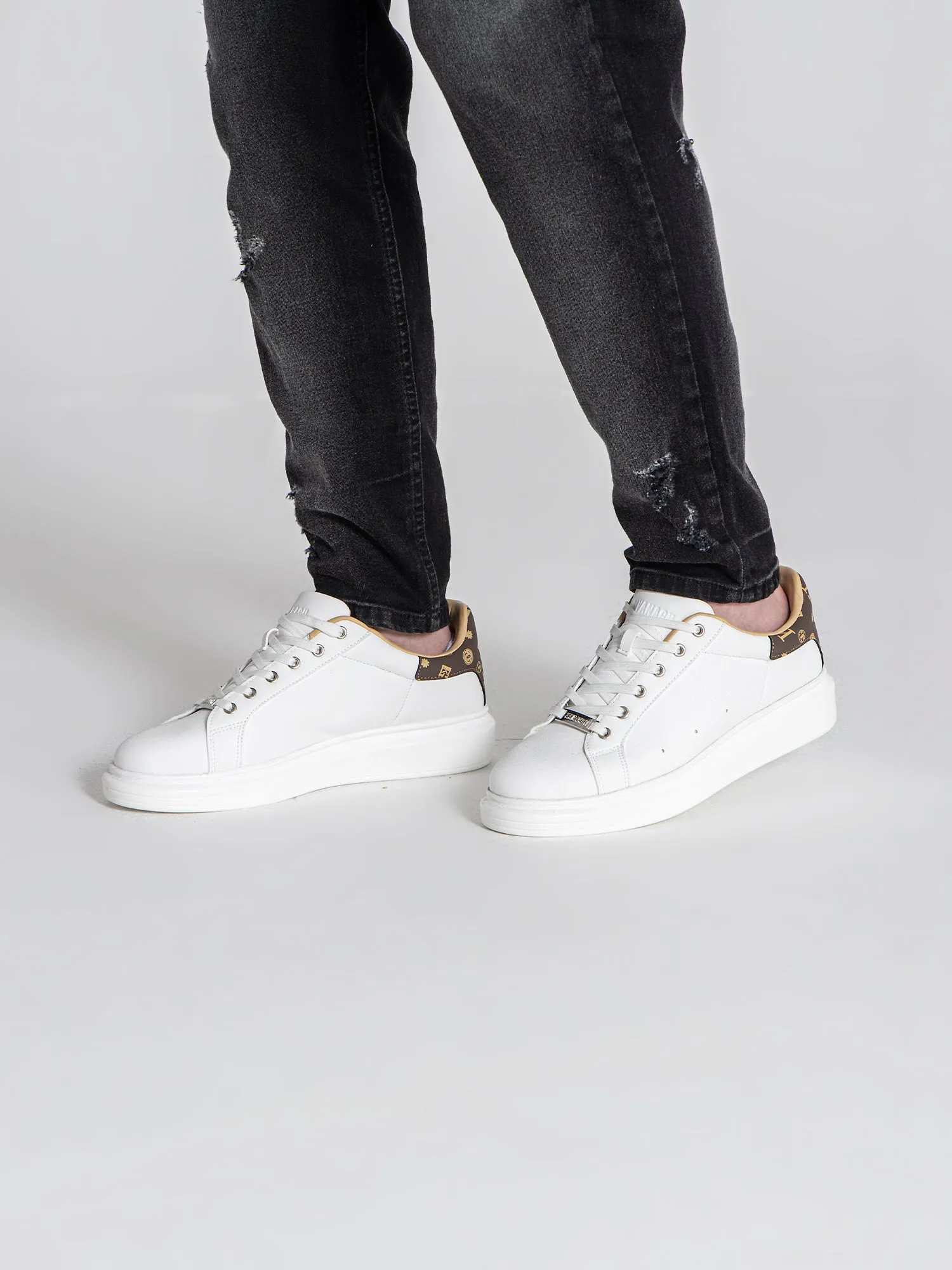 White Logomania Sneakers