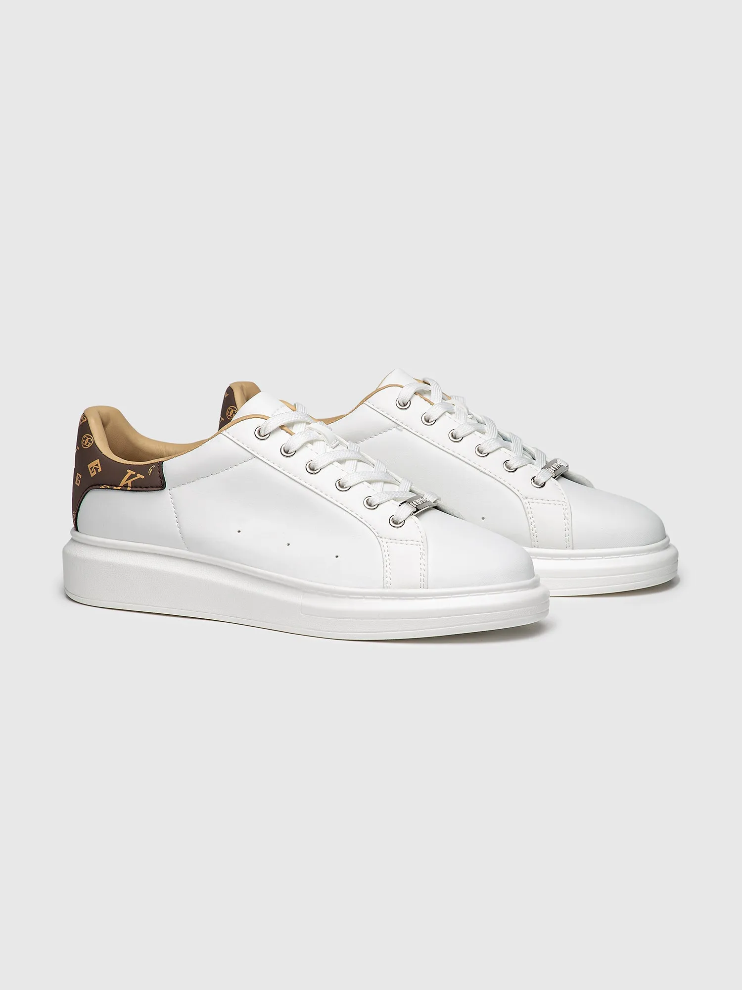 White Logomania Sneakers