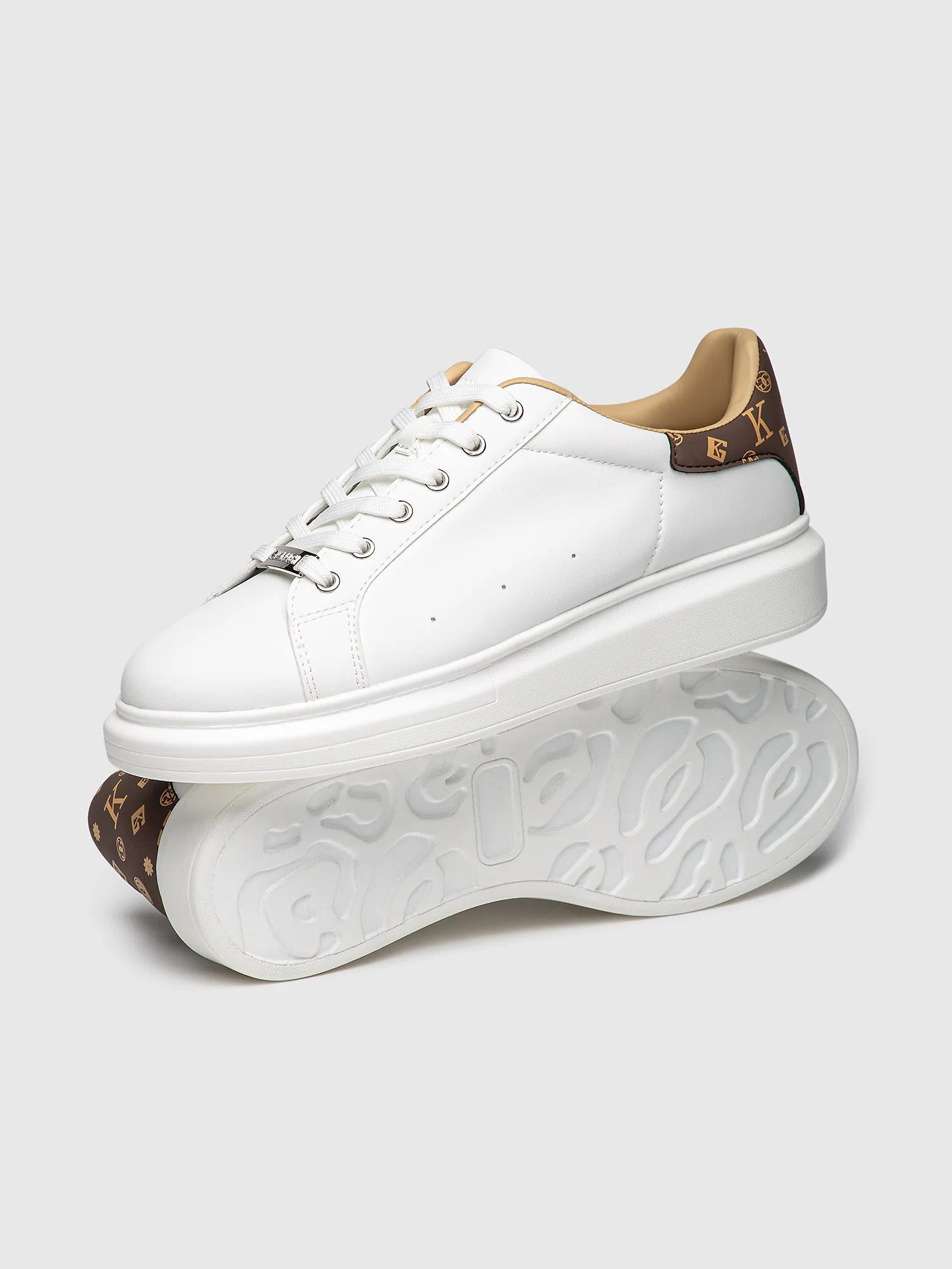 White Logomania Sneakers
