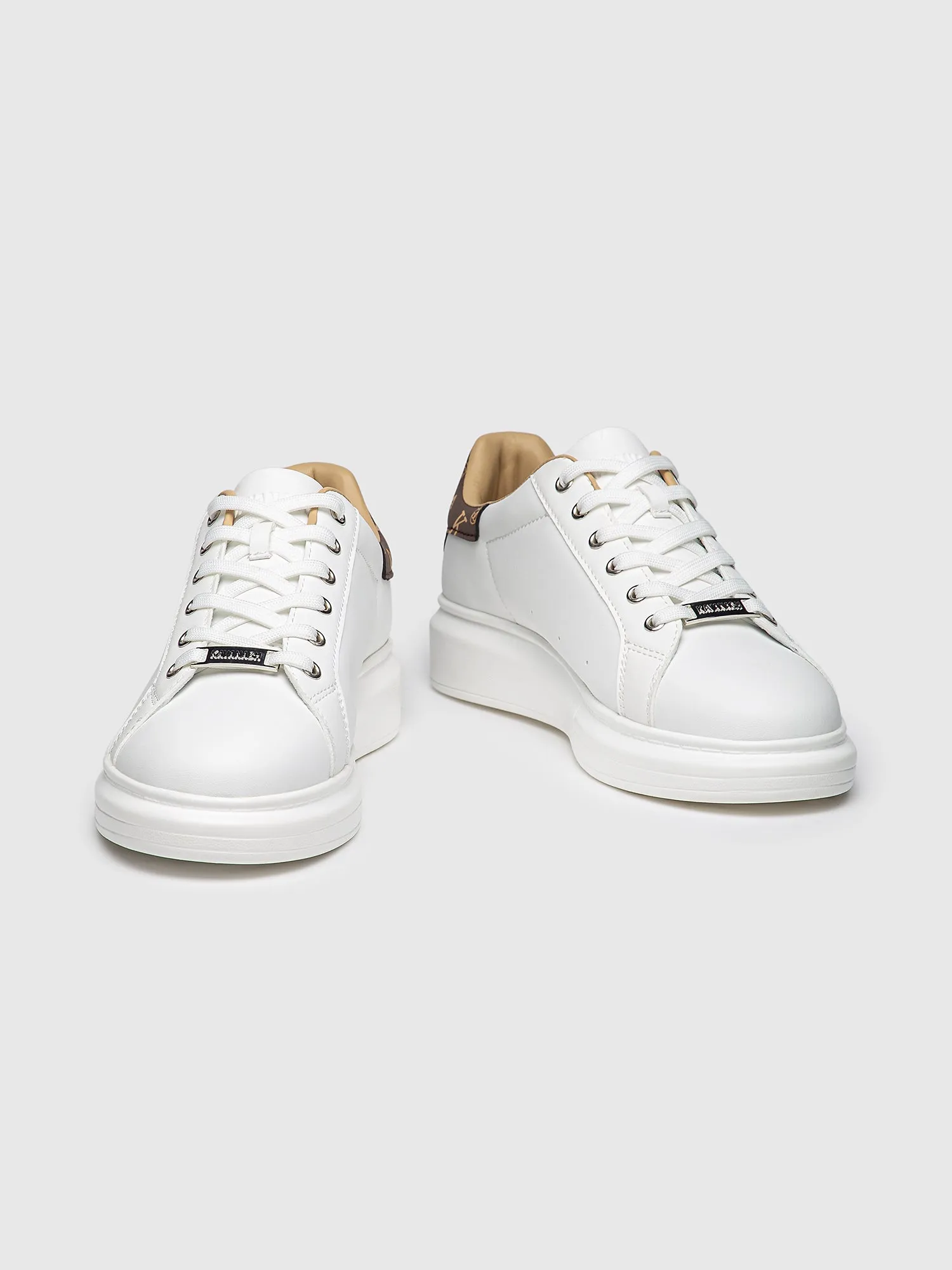 White Logomania Sneakers