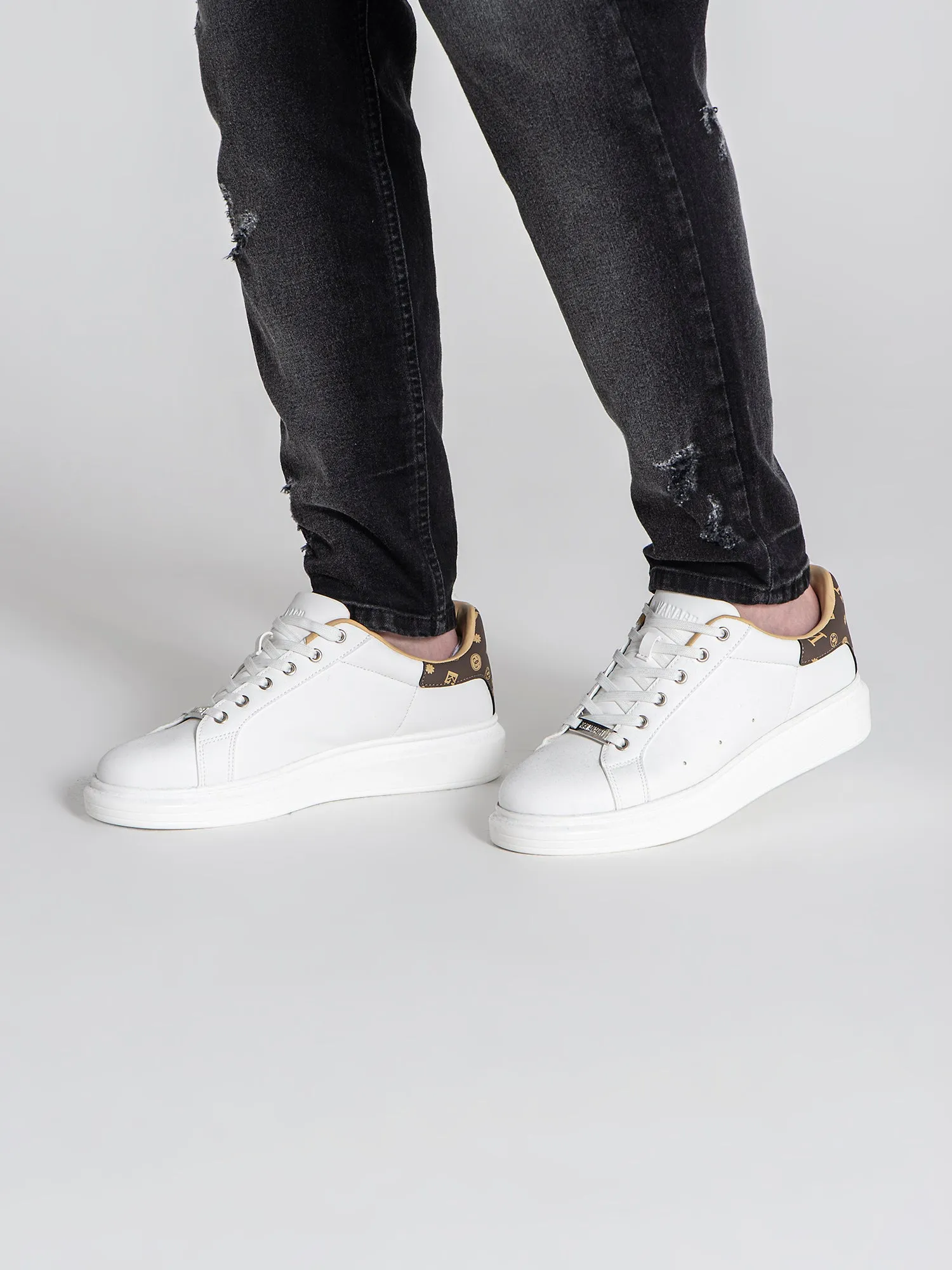 White Logomania Sneakers