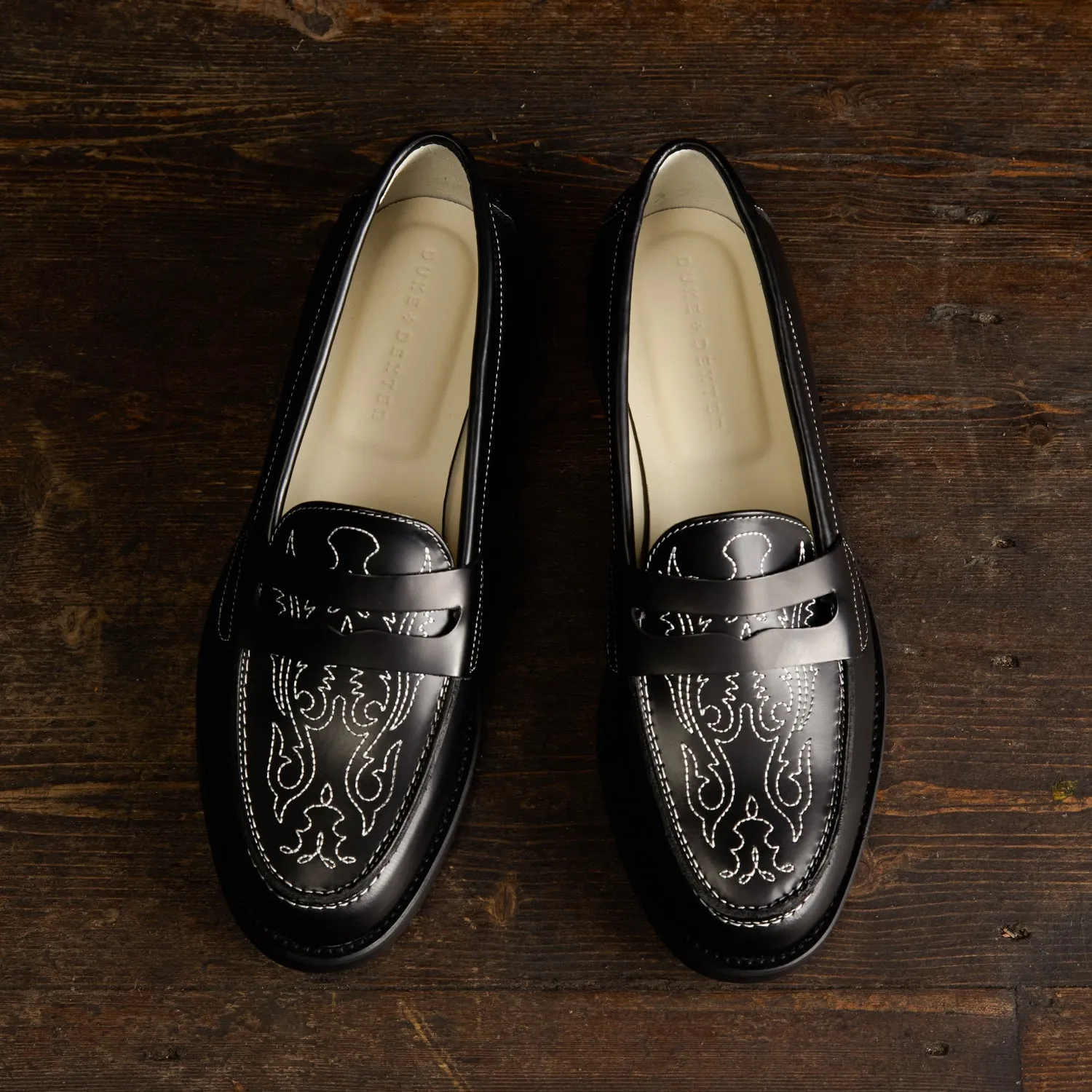 Wilde Black Western Penny Loafer - Women's