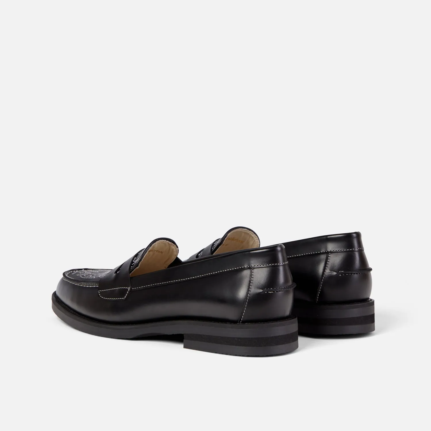Wilde Black Western Penny Loafer - Women's