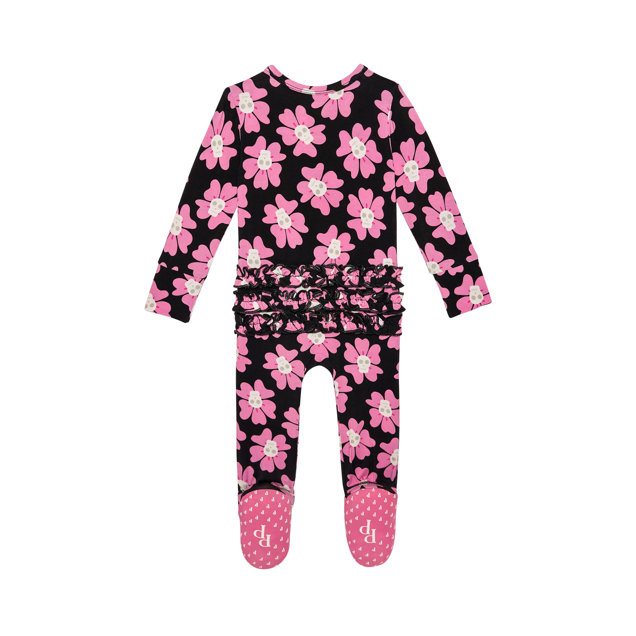 Winifred- Footie Ruffled Zipper One Piece