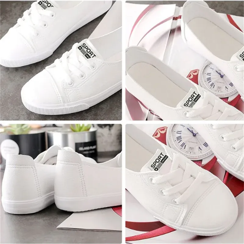 Women Flat Shoes New Light -mouth White Shoes Female Cloth Shoes leisure Korean Ladies Shoe Soft Breathable Zapatos Para Mujeres