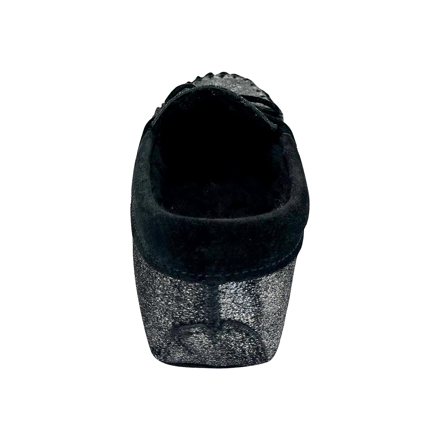 Women's Lined Shimmering Moccasin Slippers (Clearance)