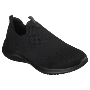 Womens Skechers Ultra Flex - First Take Black/Black Running Sport Shoes
